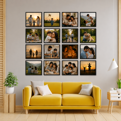 8X8 STICKABLE SQUARE FRAME | SET OF 16