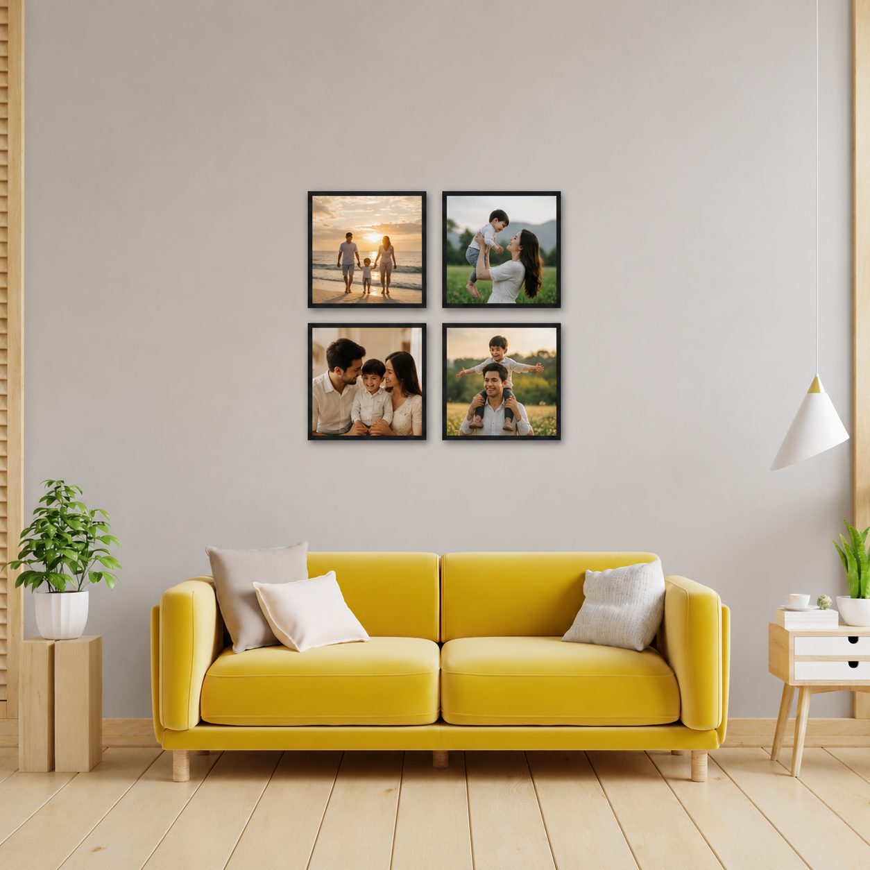 8X8 STICKABLE SQUARE FRAME | SET OF 4