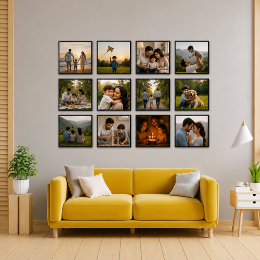 8X8 STICKABLE SQUARE FRAME | SET OF 12
