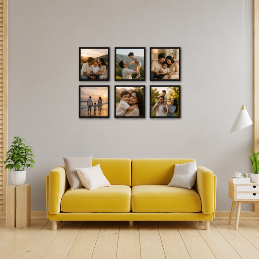 8X8 STICKABLE SQUARE FRAME | SET OF 6